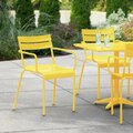 Lancaster Table & Seating Yellow Powder Coated Aluminum Outdoor Arm Chair 427CALUARMYL